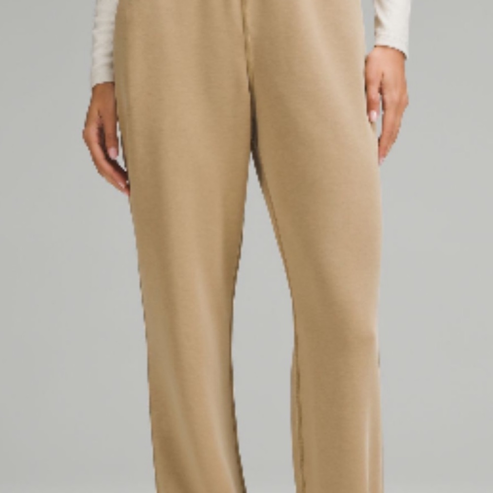 lululemon athletica Scuba Wide Leg Tan Pants